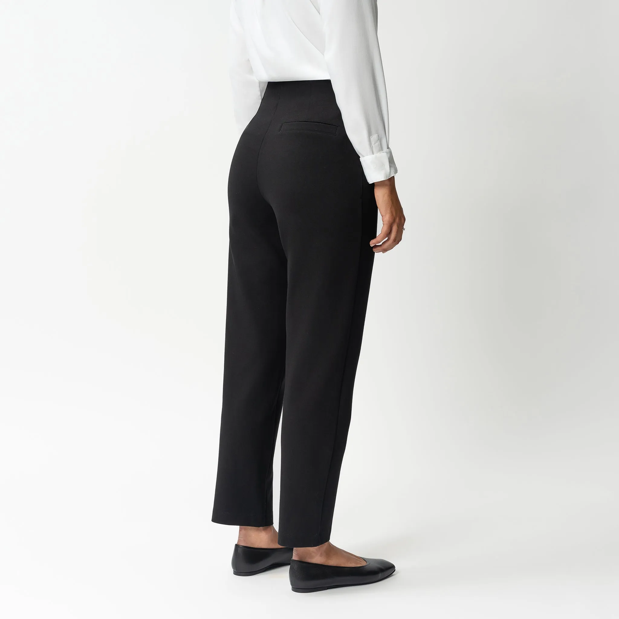 Tailored Ponte Straight Trouser