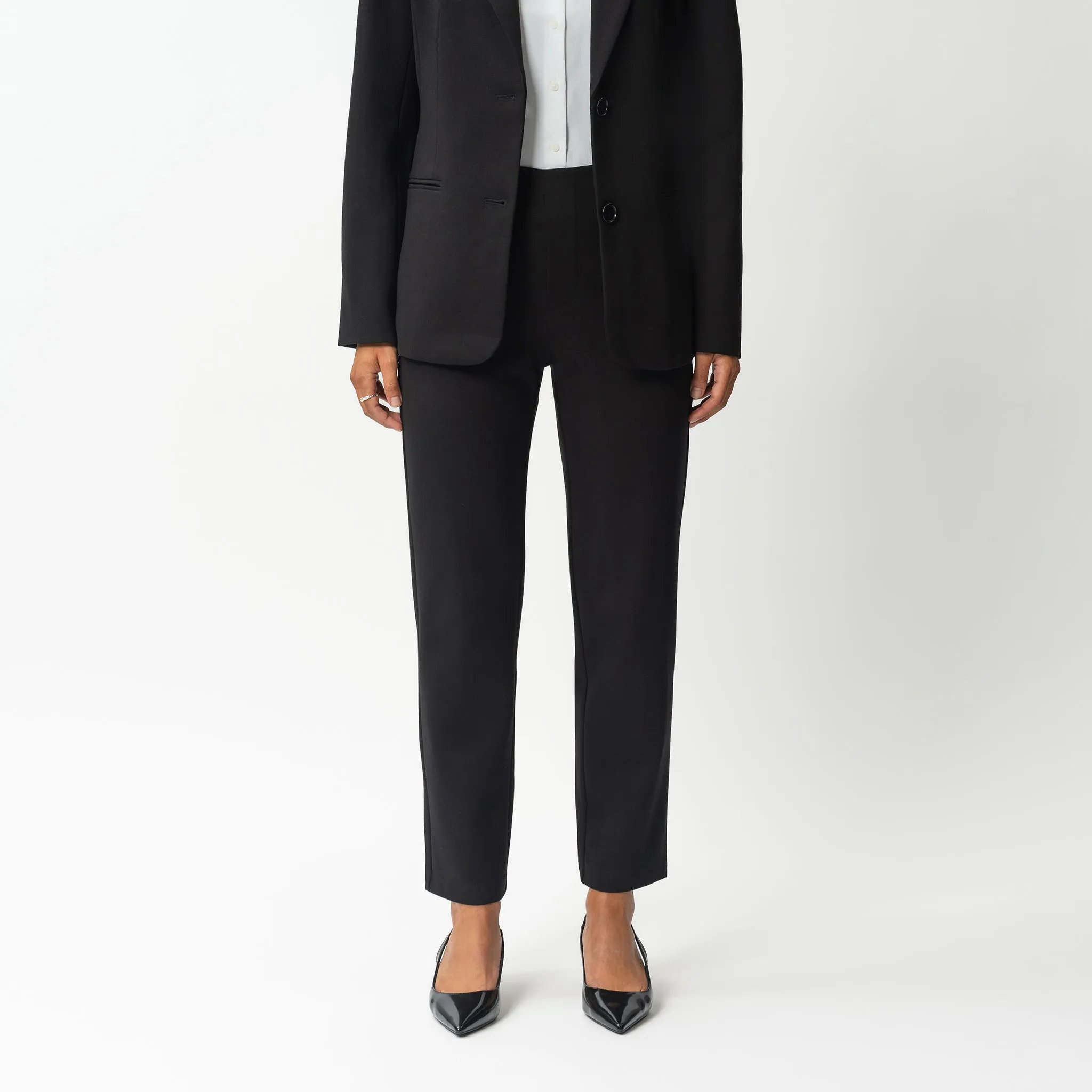 Tailored Ponte Straight Trouser