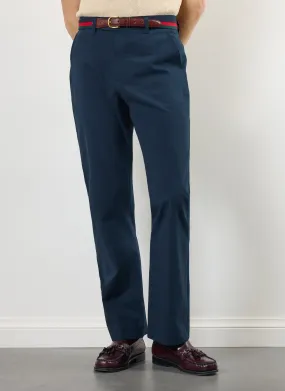 Tailored Seersucker Trousers | Navy