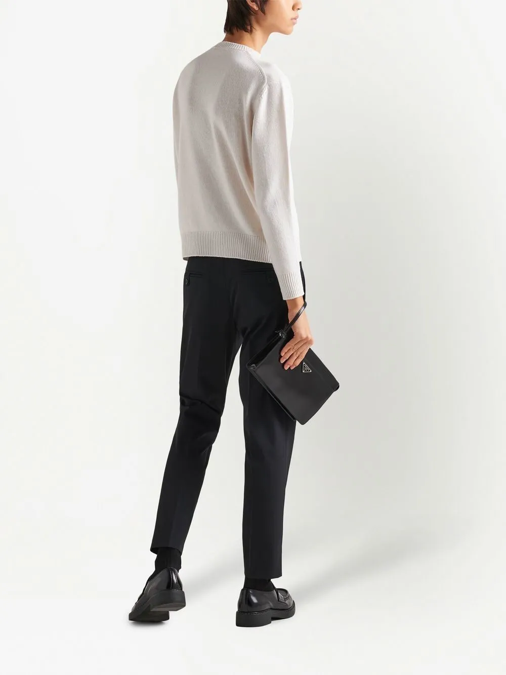 tailored slim-fit trousers