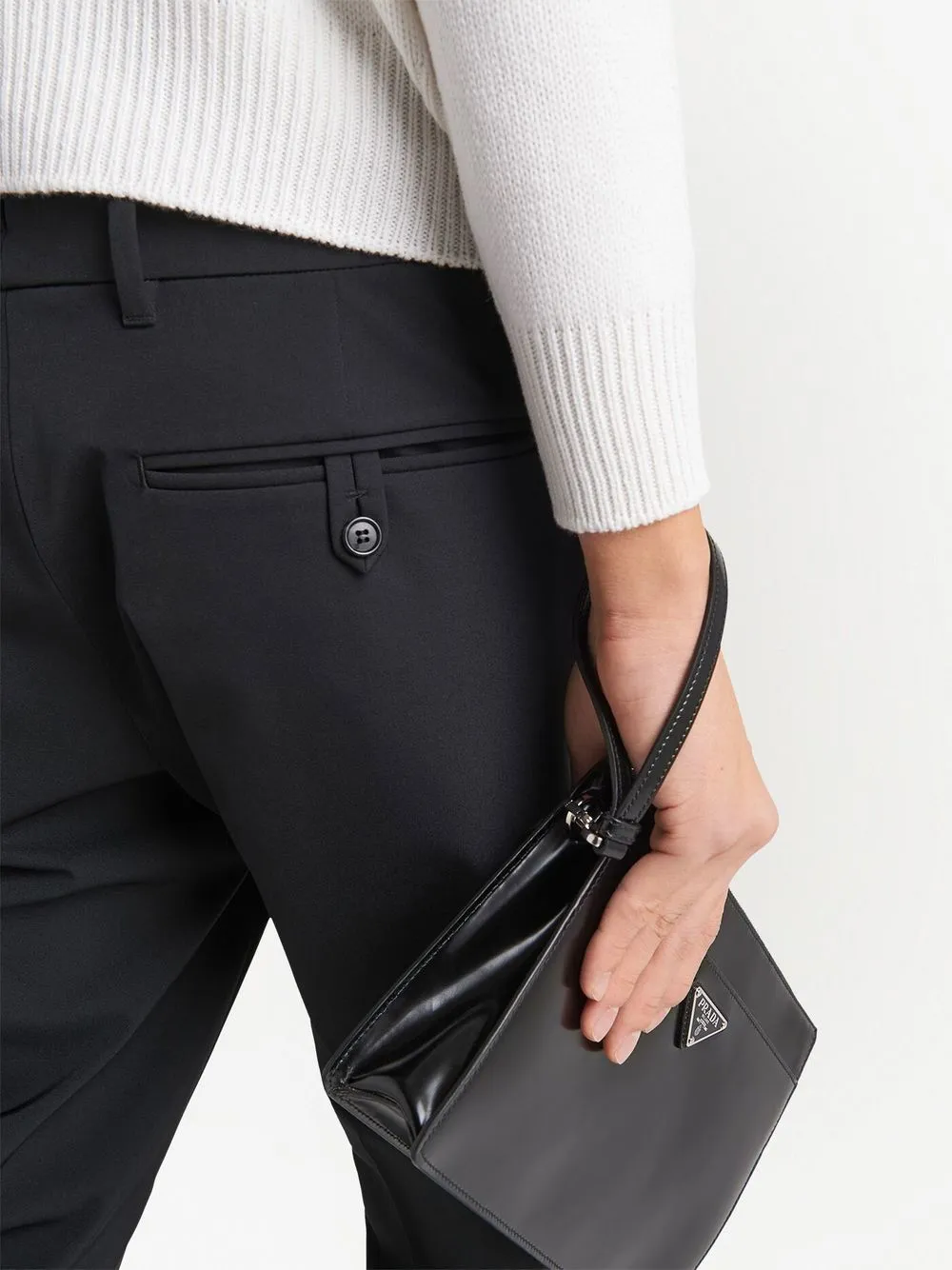 tailored slim-fit trousers