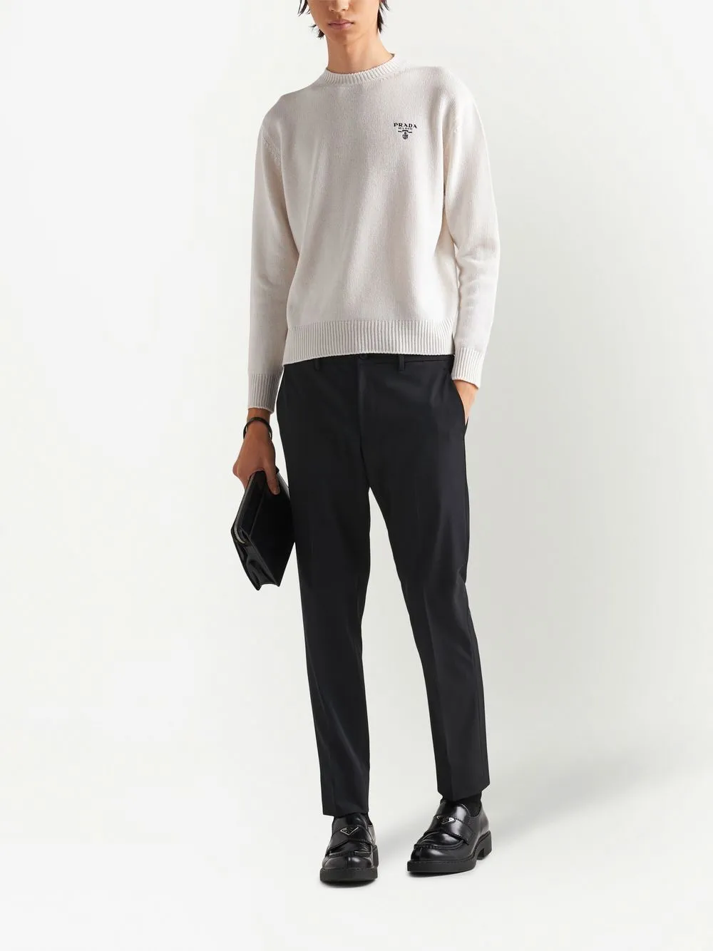 tailored slim-fit trousers