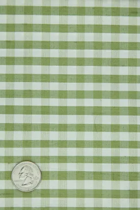 Tarragon Gingham Shantung 566 Fabric