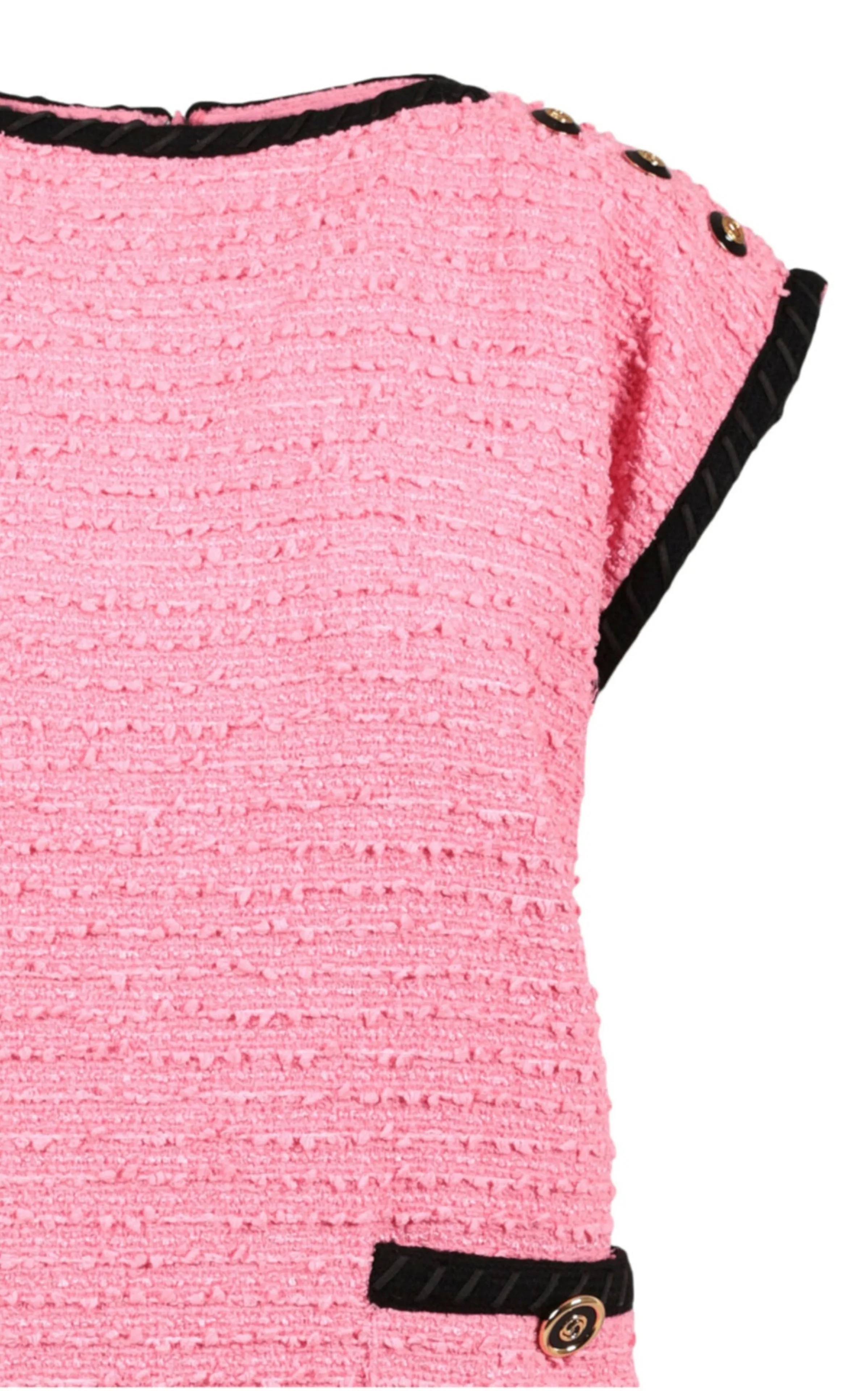 Wool Blend Pink Shift Dress