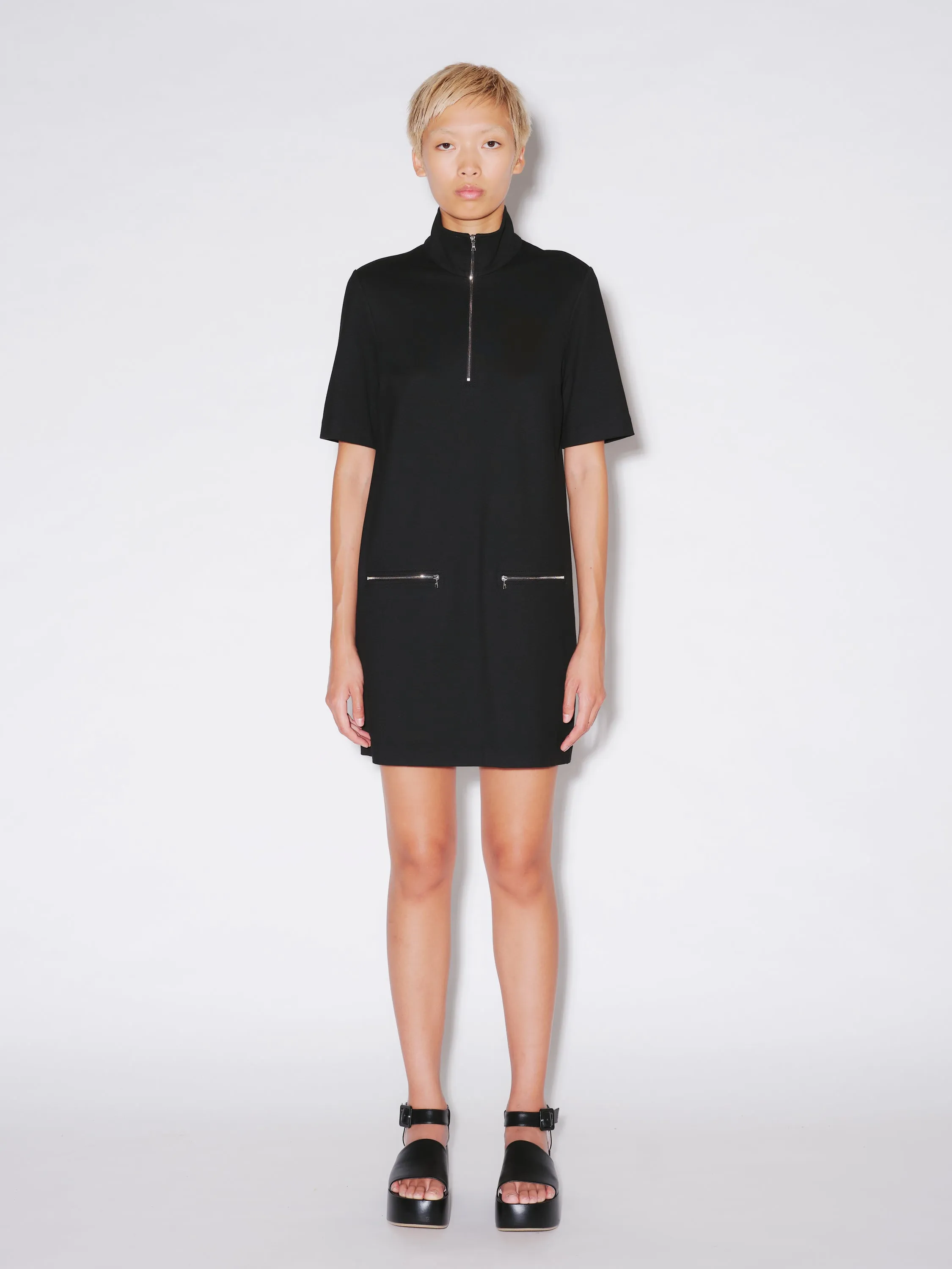 ZIP-UP SHIFT DRESS