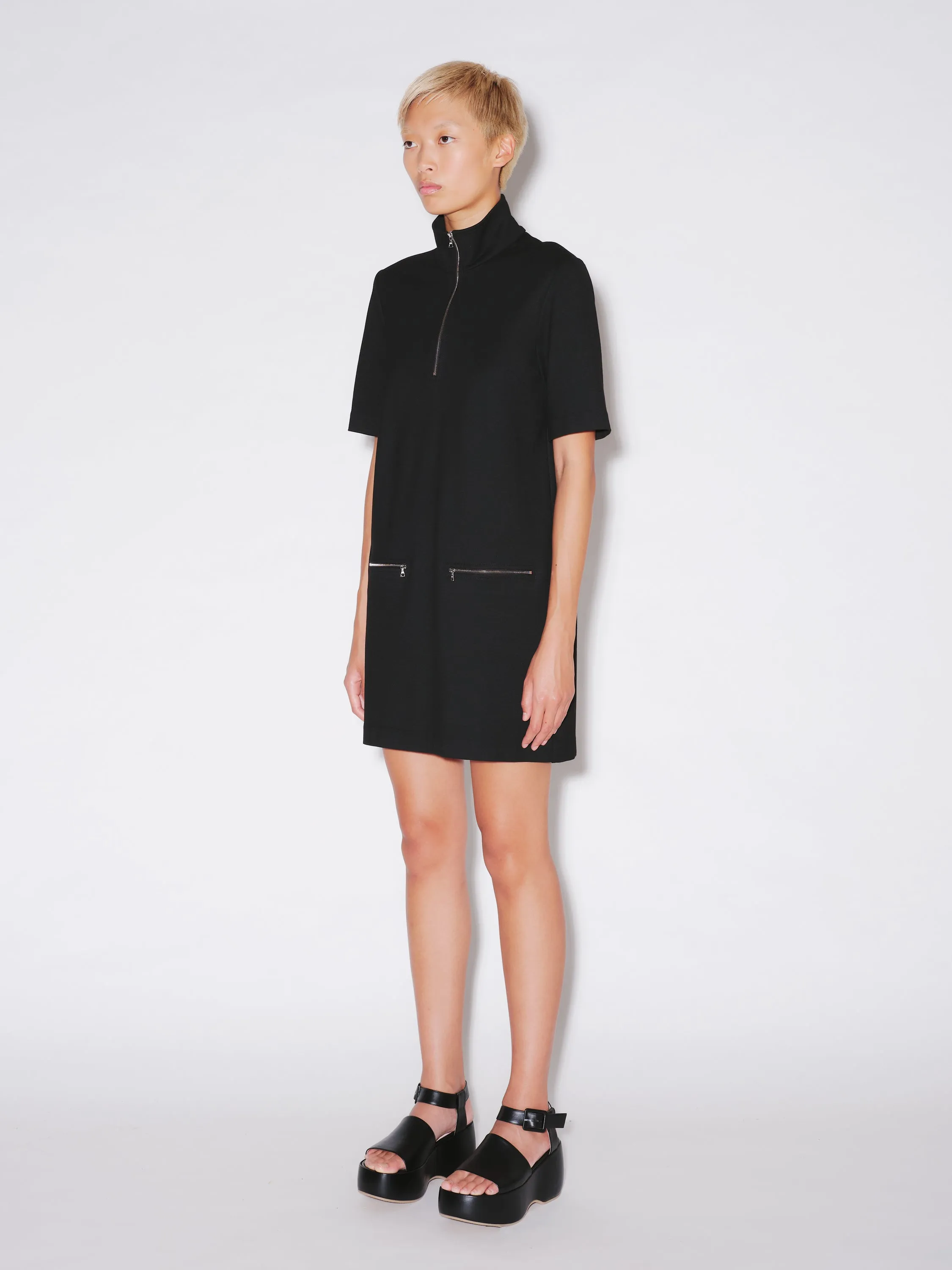 ZIP-UP SHIFT DRESS